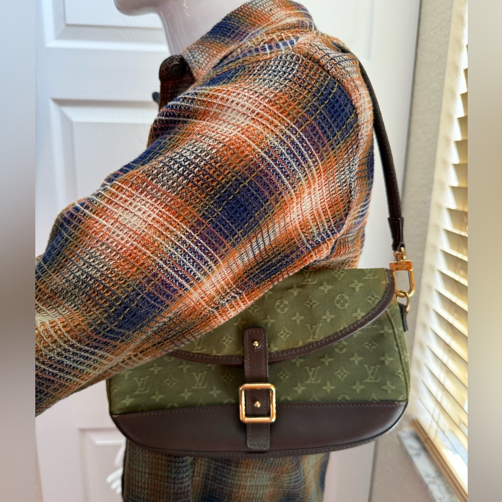 LV Mini Marjorie Louis Vuitton - Authentic - Vintage -Canvas Monogram Khaki 🍀 - Picture 3 of 13